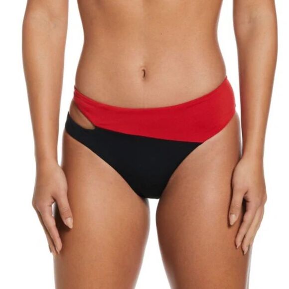 Nike Swoosh Block Asymmetrical Bottom- Size Large - Picture 1 of 9